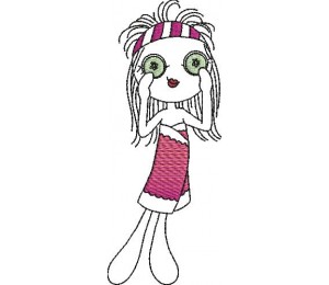 Stickdatei - Beauty Girls - Lockenwickler